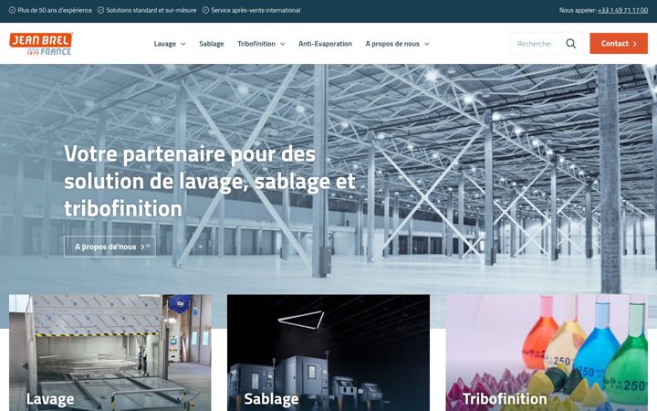 Screenshot of jeanbrel.com