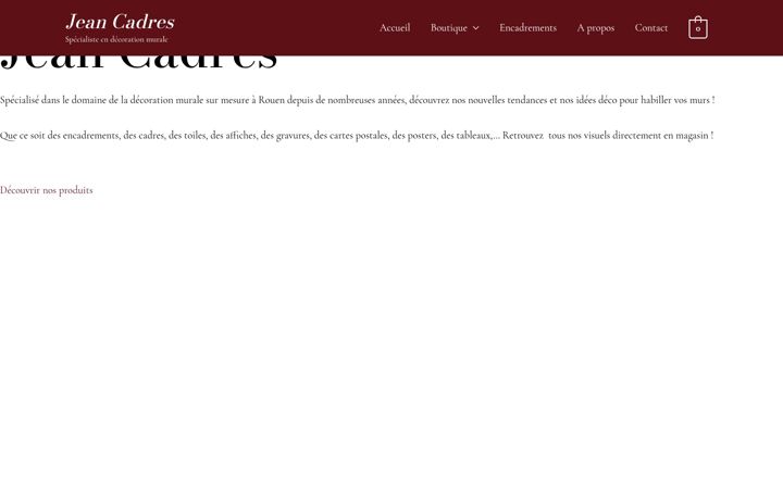 Screenshot of jeancadres.fr