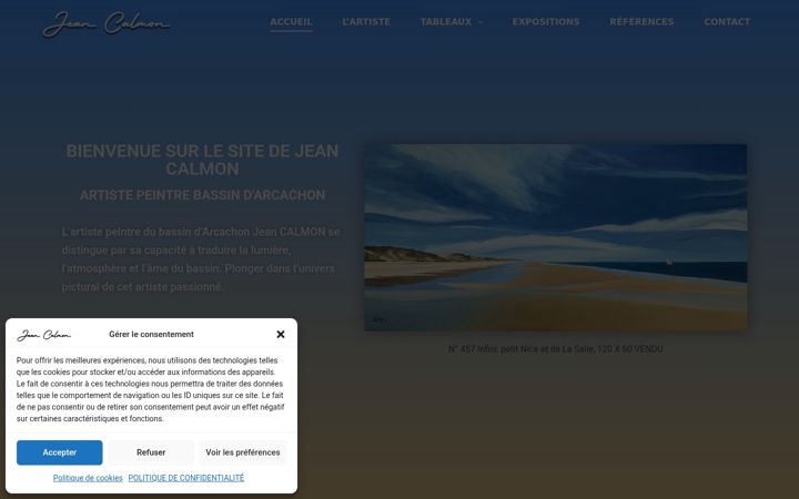 Screenshot of jeancalmon.com