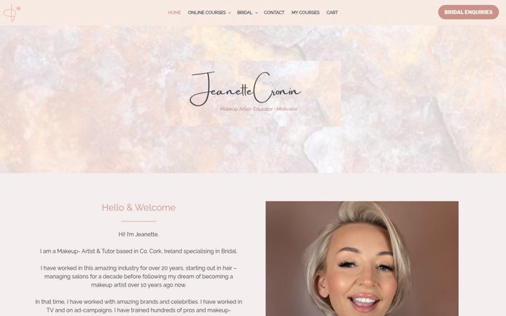 Ekrano kopija jeanettecronin.com