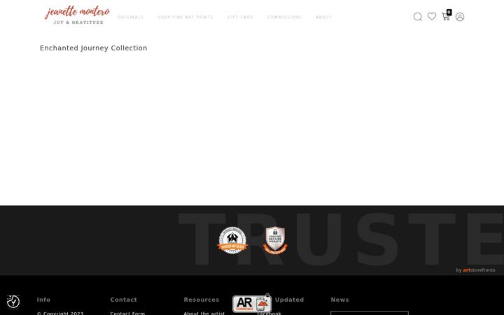 Screenshot of jeanettemontero.com