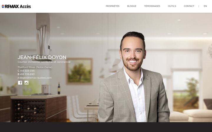 Screenshot of jeanfelixdoyon.com