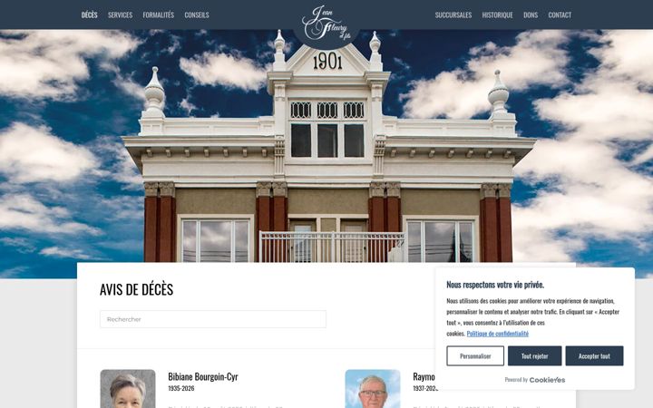 Screenshot of jeanfleuryetfils.com