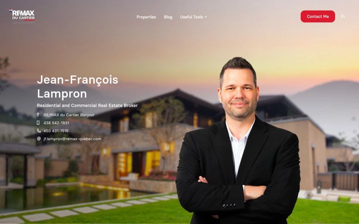 Screenshot of jeanfrancoislampron.com