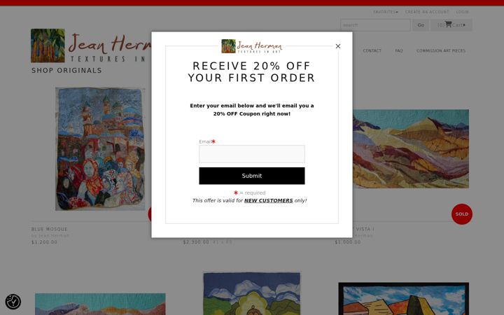 Screenshot of jeanherman.com