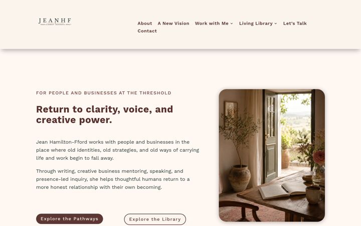 Screenshot of jeanhf.com