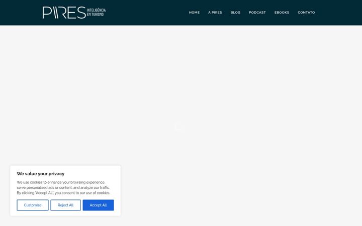 Screenshot of jeaninepires.com.br