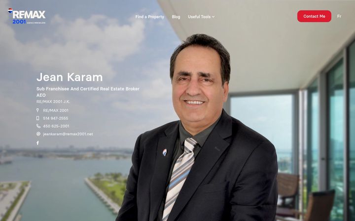 Screenshot of jeankaram.com