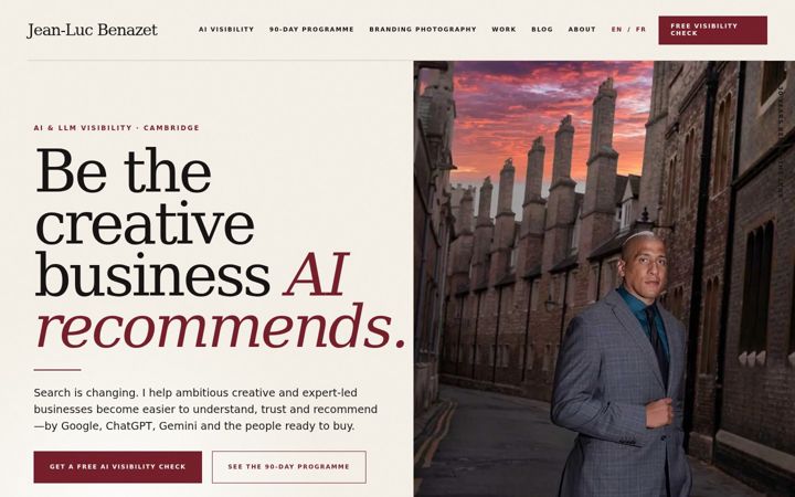 Screenshot of jeanlucbenazet.com