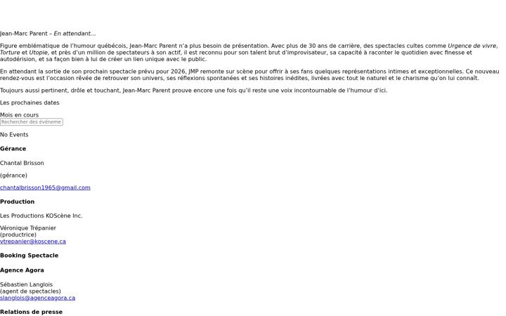 Screenshot of jeanmarcparent.com