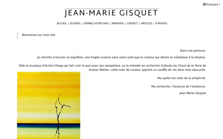 Screenshot of jeanmariegisquet.com