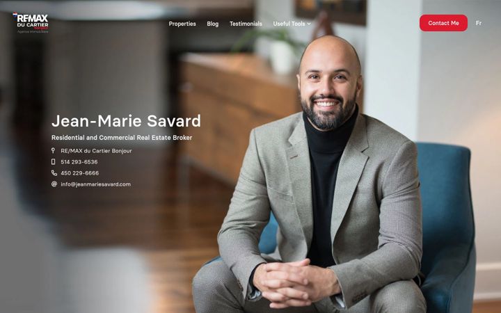 Screenshot of jeanmariesavard.com