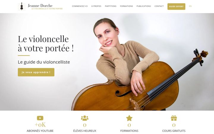 Screenshot of jeannedorche.com