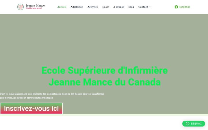 Screenshot of jeannemanceducanada.com