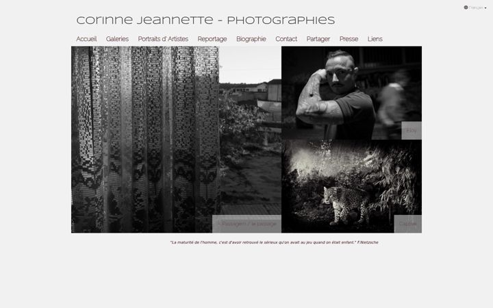 Screenshot of jeannettecorinne.com