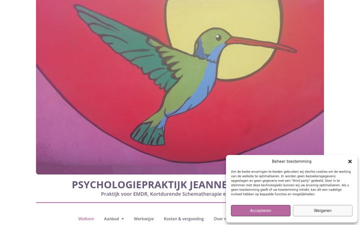 Screenshot of jeannettelekskes.nl