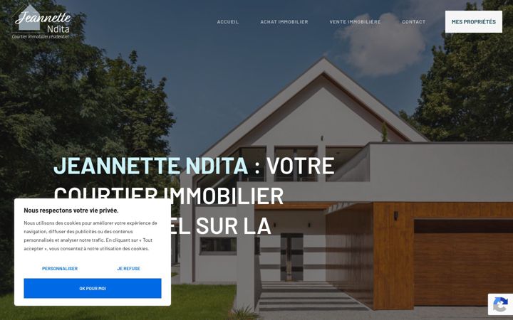 Screenshot of jeannettendita.com