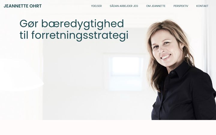 Screenshot van jeannetteohrt.dk