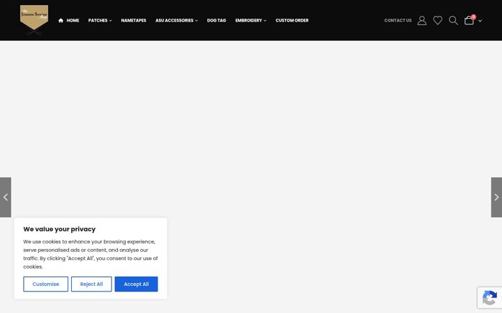 Screenshot of jeanniemilitaryshop.com