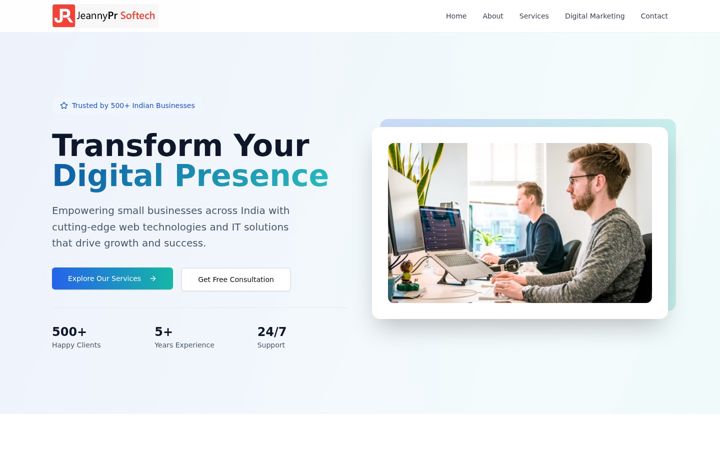Screenshot of jeannypr.com