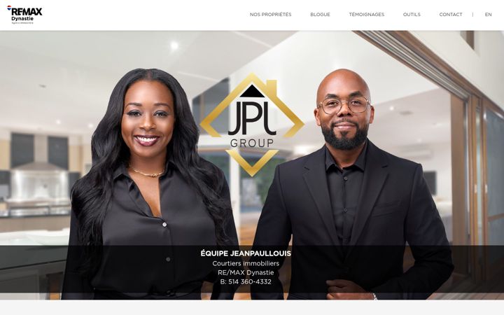 Screenshot of jeanpaullouis.com