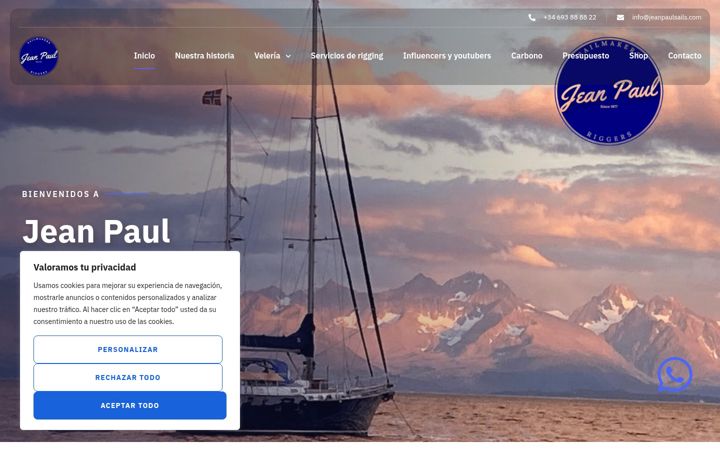 Screenshot of jeanpaulsails.es