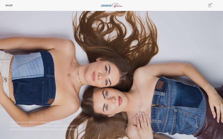 Kuvakaappaus sivustosta jeansbabe.eu