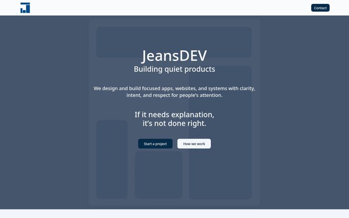 Screenshot of jeansdev.com