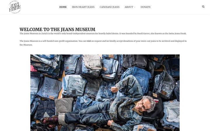 Screenshot of jeansmuseum.org