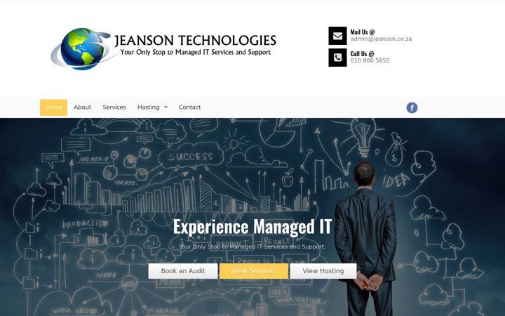 Screenshot of jeansontechnologies.co.za