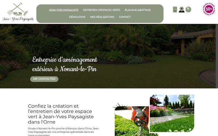 Screenshot of jeanyvespaysagiste.fr