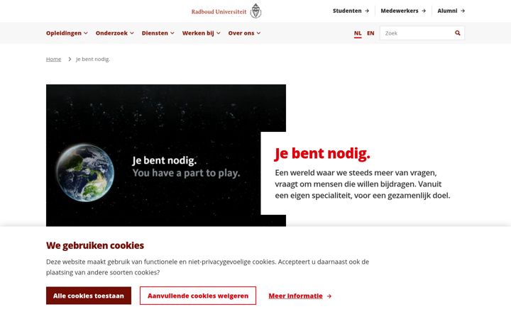 Screenshot of jebentnodig.nl