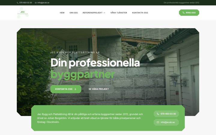 Screenshot of jecab.se