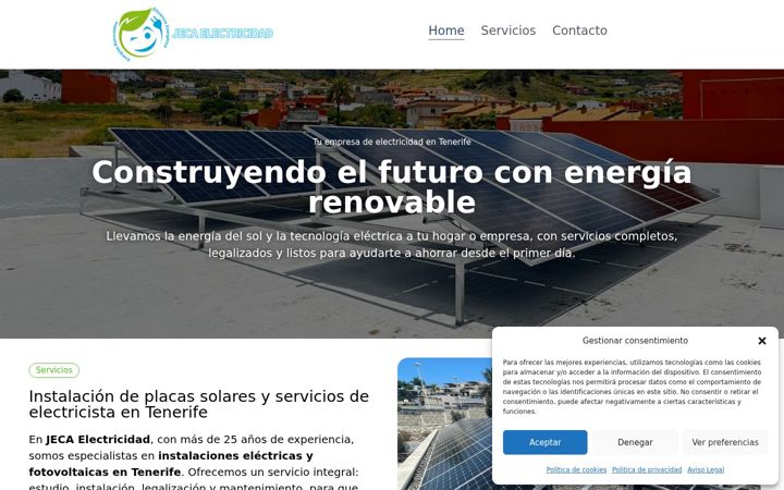 Screenshot of jecaelectricidad.com