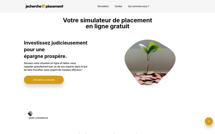 Screenshot of jecherche1placement.com