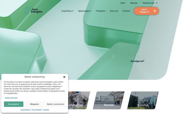 Screenshot of jecoenergies.com