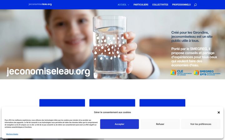 Screenshot of jeconomiseleau.org