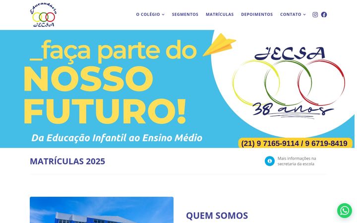 Screenshot of jecsa.com.br