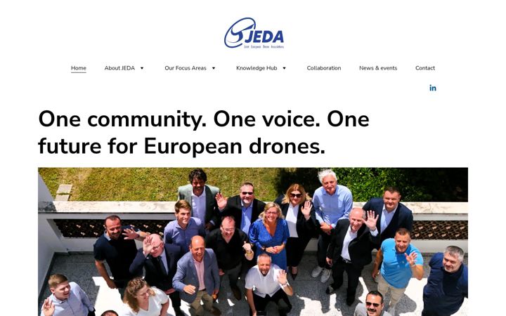 Screenshot of jeda-uas.eu