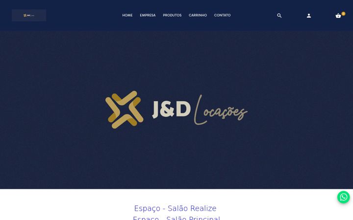 Screenshot of jedcentrodeeventos.com.br