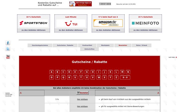 Screenshot of jede-menge-tipps.de