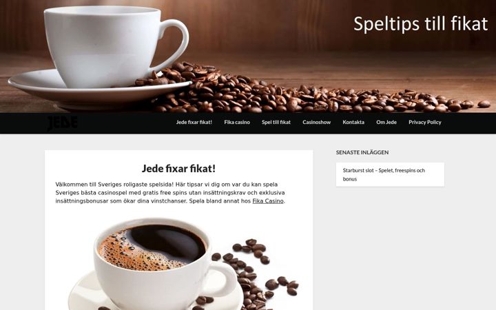 Screenshot of jede.se