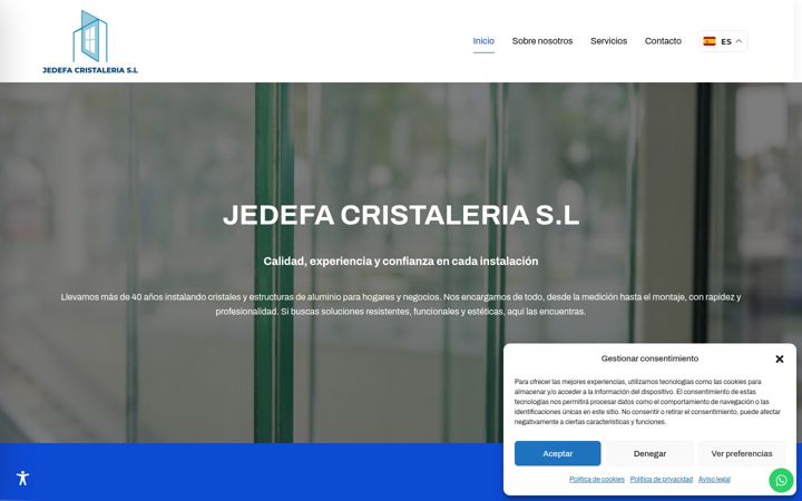 Screenshot of jedefacristal.com