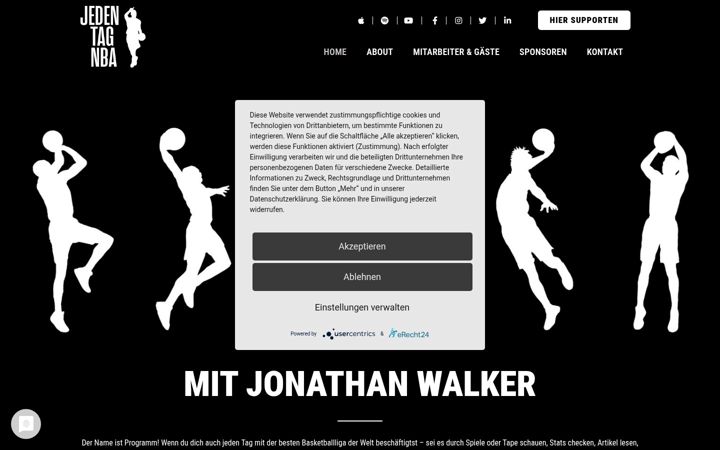 Screenshot of jedentagnba.de