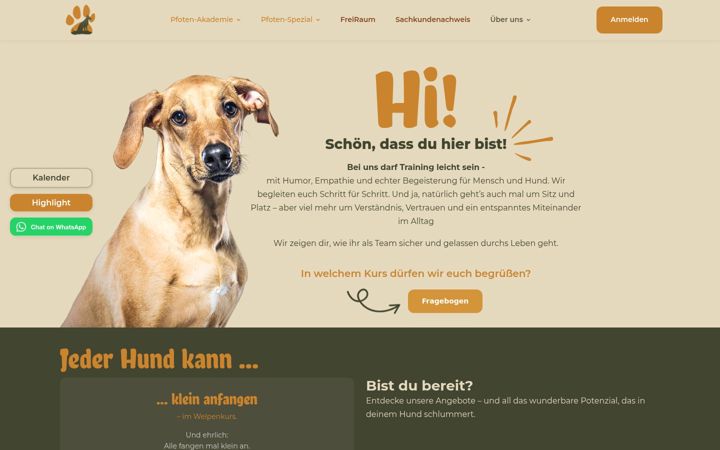 Screenshot of jeder-hund-kann.de