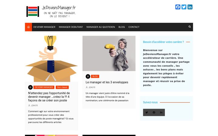 Screenshot of jedeviensmanager.fr