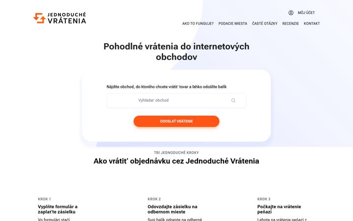 Screenshot of jednoduchevratenia.sk