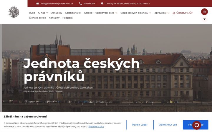 Screenshot of jednotaceskychpravniku.cz