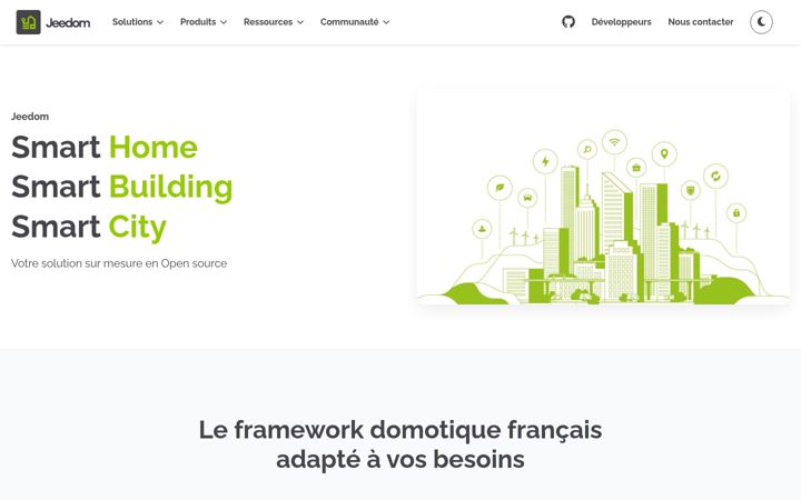 Screenshot of jeedom.com