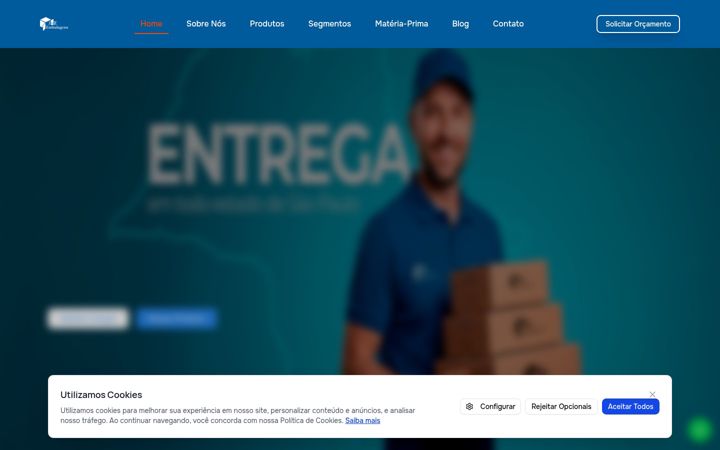 Screenshot of jeembalagens.com.br